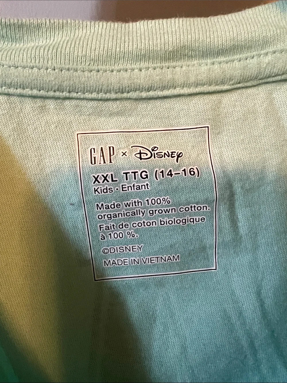 GAP x Disney Light Mint Green Mickey Mouse Graphic Tee